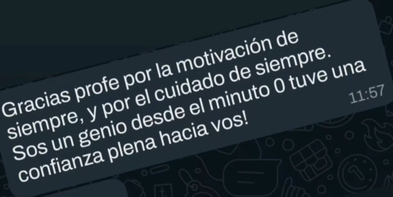 Testimonio de alumno
